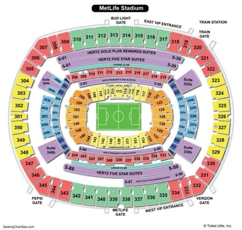 metlife stadium seating chart concert.